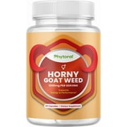Phytoral Pure Horny Goat Weed Extract with Maca Powder, 1000mg, 60 Capsules