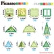 thumbnail image 5 of Set de bloques de construcción PicassoTiles con temática de safari con 8 figuras, 5 of 7