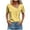 Yellow, variant on ZQUUVOU Women's Casual T-Shirt Short Sleeved Printed Button Tops Yellow (L)