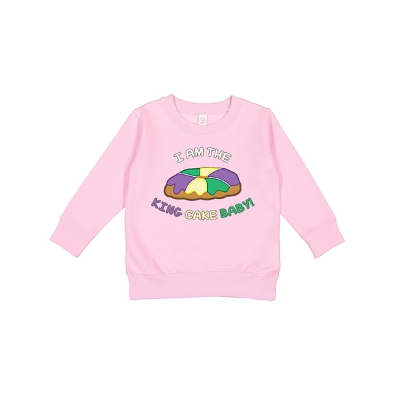 Inktastic I Am the King Cake Baby Toddler Sweatshirt