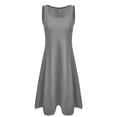 thumbnail image 4 of Baqcunre Casual Dresses for Women Women's Casual Spring Summer Sleeveless Vest Hem Vest Pocket Beach Dress Dresses for Women 2024 Summer Dresses for Women 2024 Womens Dresses Grey XL(Hot), 4 of 5