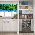 thumbnail image 5 of LALILO Kitchen Curtain Valance Art Oil Acrylic Artistic Rod Pocket Window Curtain 52"x 18" Set of 2, 5 of 5