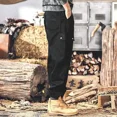 thumbnail image 2 of Pantalones vaqueros rectos clásicos para hombre, pantalones vaqueros cargo estéticos para hombre, pantalones vaqueros negros de lujo, suaves, estilo coreano, de alta calidad, informales, tallas XS, 2 of 5