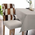 thumbnail image 2 of Stretch Chair Covers Set of 6, Cow Print Western Universal Fit Elastic Decorative Dining Chairs Slipcovers for Wedding, Banquet, Vintage Brown Animals, 2 of 6