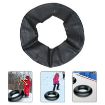 Masteelf Tubes Ski Tube Inner Tube Snow Ski Circle 100X100X15CM Black