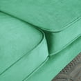 Velvet Sofa Couch,Modern Upholstered Loveseat Sofa Couch with 2 Pillows