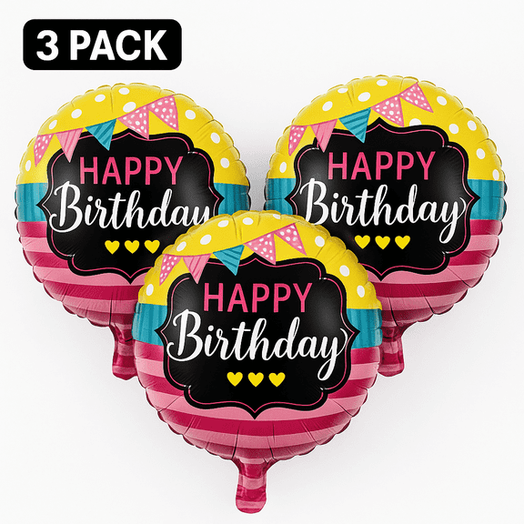 Happy Birthday Balloon Balloons for Birthday Party 18in Round Balloons
