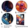thumbnail image 3 of Designart "Intricate Multicolor Drips" Drip Painting Floater Framed Wall Art Prints, 3 of 5