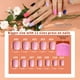 thumbnail image 2 of Press On Nails Teenitor, paquete de 24 unidades, cuadrados cortos, 576 unidades, con pegamento, 2 of 7