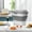 White, variant on Cereal Rice Storage Containers,20 to 50Lbs Collapsible Dry Food Dispenser Bins with Airtight Flip Lid Rolling Wheel,Kitchen Pantry to Store Sugar Flour,Dog Pet Cat Food Holder Container