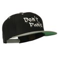 thumbnail image 5 of Halloween Don't Panic Embroidered Snapback Cap - Black Silver OSFM, 5 of 5