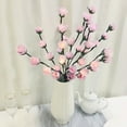 thumbnail image 4 of 2 Pack Light Purple  Rose Flower Twig Lights, 30 Inch 20 LED Artificial Rose Branch Lights Battery Powered Flexible Branch Decor Lights for Home Vase Wedding Christmas, 4 of 16