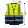 thumbnail image 4 of Tauxra Work Jacket for Men, High Visibility Jacket with Reflective Safety Stripes, Lightweight Breathable Fleece and Full Zip with Multiple Pockets for Outdoor Work and Wear, 4 of 9