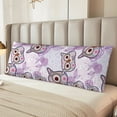 thumbnail image 6 of Body Pillow Cover, Owl And Floral Body Pillow Cases with Zipper Soft Breathable Smooth Skin Friendly Long Pillow Case 20x60 inches, 1Pcs, 6 of 7