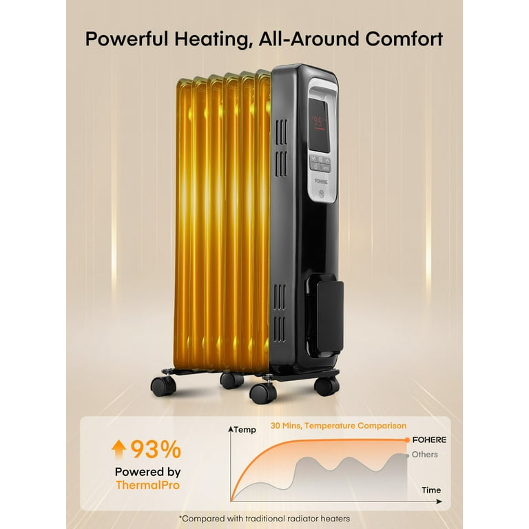 Oil Filled Best Energy Efficient Portable Heater Energy Efficient