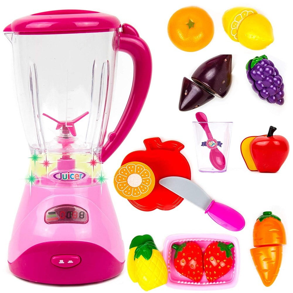 Pretend Play Kitchen Stove Blender Fan and Kitchenware Accessories 