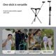 thumbnail image 3 of Folding Cane Chair for Seniors and Disable, Heavy-Duty Adjustable Walking Stick with Seat for Outdoors, Stability & Comfort, 3 of 5