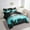 Cyan Black, variant on Erosebridal American City New York Bedding Sets Twin Size, Football Soccer Comforter Sets with Sheets, Sports Theme Reversible Bed Set, Breathable Bedroom Decor, 7pcs