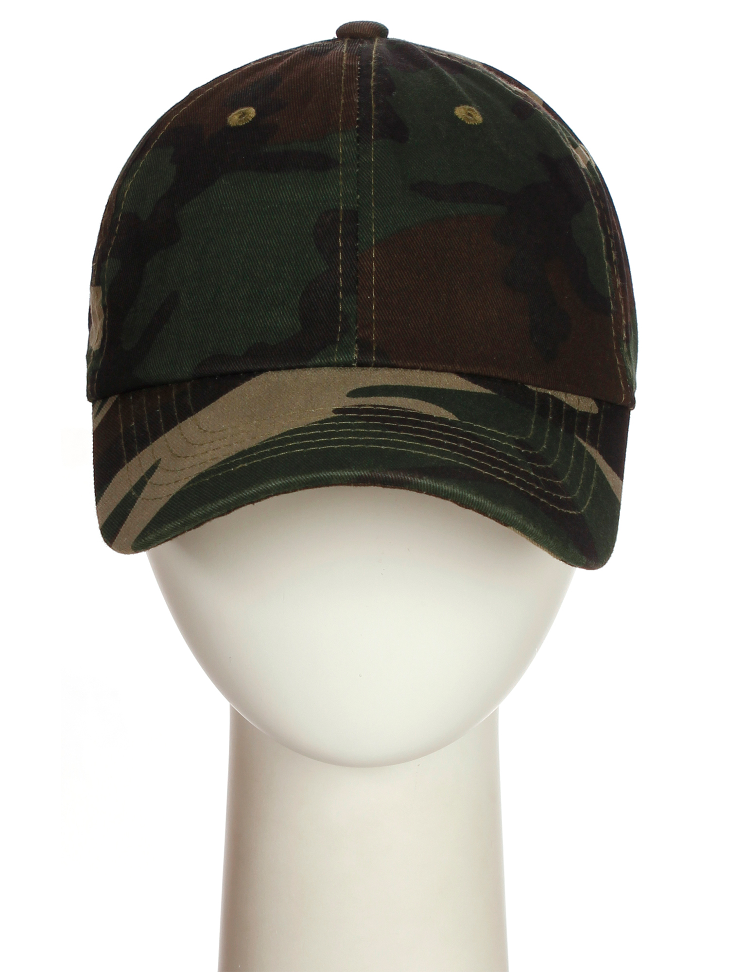 D&I Plain Dad Hat 100% Cotton Unstructured Hat Unisex Strap Cap - 2Pk - Camo Camo - image 3 of 7