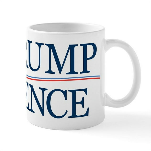 CafePress - Trump Pence For President Mug - 11 oz Ceramic Mug - Novelty Coffee Tea Cup