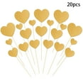 thumbnail image 2 of CQCYD under $5 Cake Topper Hearts, Valentines Glitter Heart Flag,Cake Decoration Party Supplies,20 Pack Cupcake Topper,Edible Cake Insert Decor,Festive Dessert Decoration, 2 of 6
