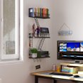 thumbnail image 4 of Fire Escape Wall Shelf Black, Fire Escape Ladder 3 Story Shelf Wall Storage, New York Inspired Cool Bookshelf Metal Shelves, New York Action Figurine Display Shelf for Bathroom, Living Room, 4 of 6