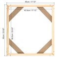 thumbnail image 2 of Unique Bargains Canvas Stretcher Bars Kit, 24x18 Inch Rectangle Solid Wood Frame for Paint, Prints, Oil Paintings, Wood Color, 2 of 5