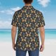 thumbnail image 4 of Fotbe Flower Butterfly Camisa Hawaiana para Hombre Unisex – Camisa Casual de Verano con Botones de Manga Corta de Algodón y Lino,3X-Large, 4 of 7
