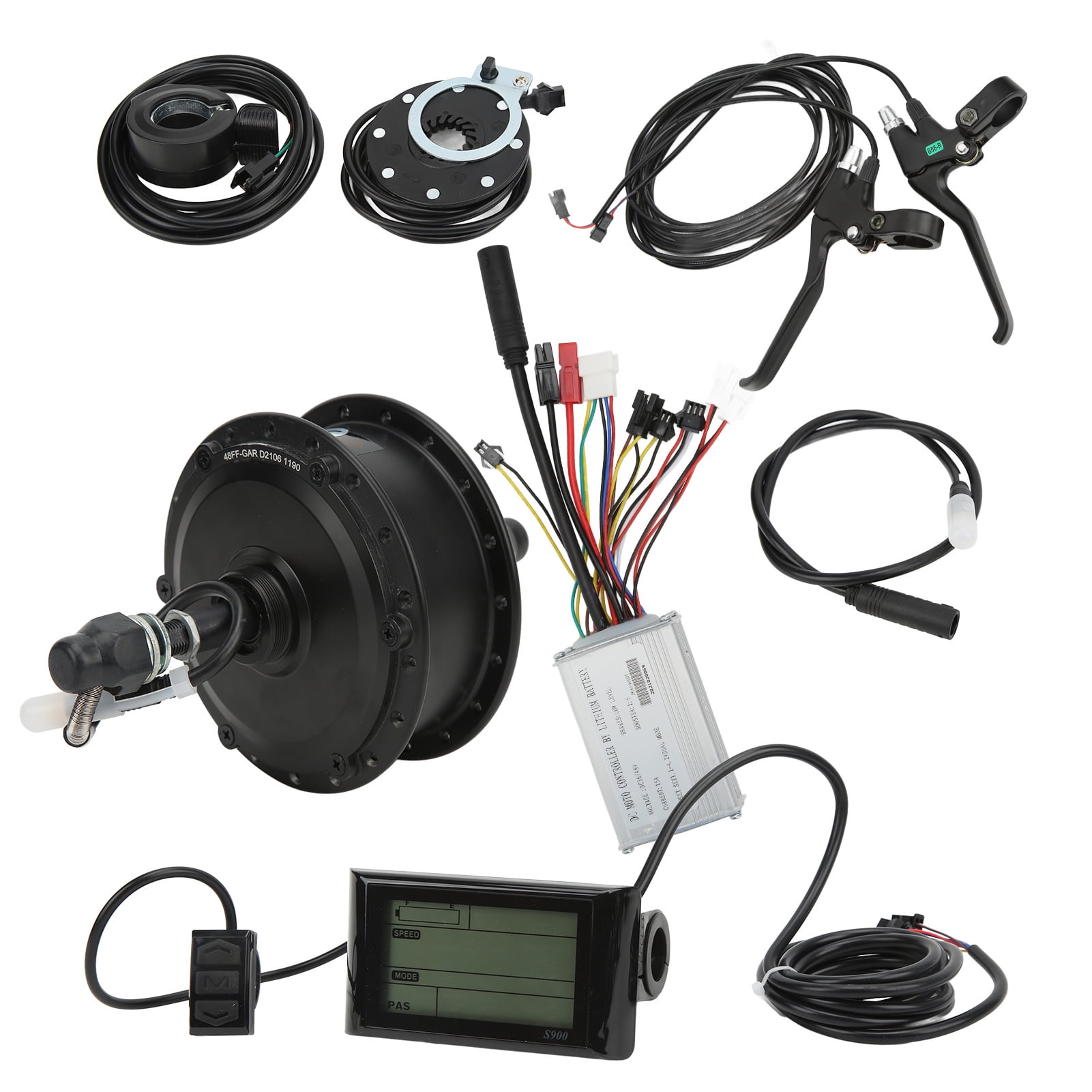Rear Wheel Hub Motor Kit Electric Bike Conversion Kit 29 31.2 N.M Fine Processing 25 28km h Waterproof Connector For Electric Vehicle For 26 Inch Rim Spokes Walmart