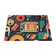 thumbnail image 1 of XMXT 1 Pcs Woven Placemats, Colorful Retro Print Stain Resistant Anti-Skid Placemat for Kitchen Table, 12 x 18 inches, 1 of 6