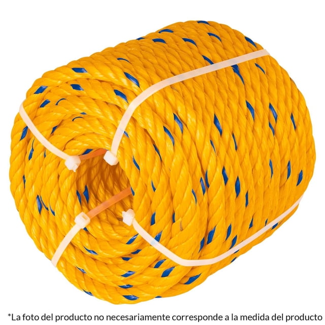 Kilo de cuerda torcida de polipropileno amarilla de 4 mm Fiero CUE-041K