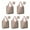 Beige Christmas Character, variant on 5 Pack Foldable Shopping Bag,Beige Christmas Character Pattern Reusable Grocery Bags with Pockets,Large Reusable Tote Bags with Handles Waterproof & Lightweight