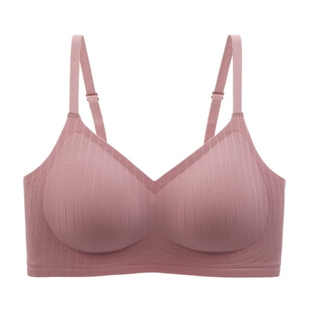 Akiihool Womens Bras Women s Lace Bra Underwire Balconette Unlined Demi Sheer Plus Size (Pink XL)
