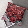 thumbnail image 7 of BANET 2 Pack Waterproof Outdoor Valentines Day Pillow Covers White Pink Flower Throw Pillow Cases Farmhouse Decorations Cushion Cover Double Sided 18x18in, 7 of 7