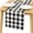 Black and White, variant on Checkered Square Tablecloth - Stain Resistant, Waterproof and Wrinkle Resistant Washable Table Cloth for Dining Room and Outdoor Use, 60 x 60 Inch, Forest Green and White Gingham Pattern