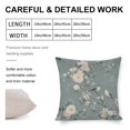 thumbnail image 2 of Pillow Cases Blue Green Taupe Floral And Bird-7 Throw Pillow Cover Floral Bird Watercolor Design Cooling Pillowcase 16"x16" Gifts for Home Decor, 2 of 7