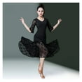 thumbnail image 3 of Women's Latin Dance Training Dress, Sexy Ballroom Dance, Lace Slim Dress, 3 of 7