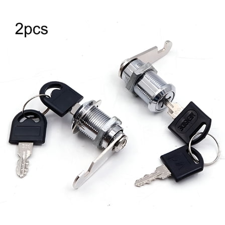 TALENO Toolbox Lock Replacement Lock Tubular Cam Lock Cabinet Locks with Keys Toolbox Locks with Keys (2 Pack)