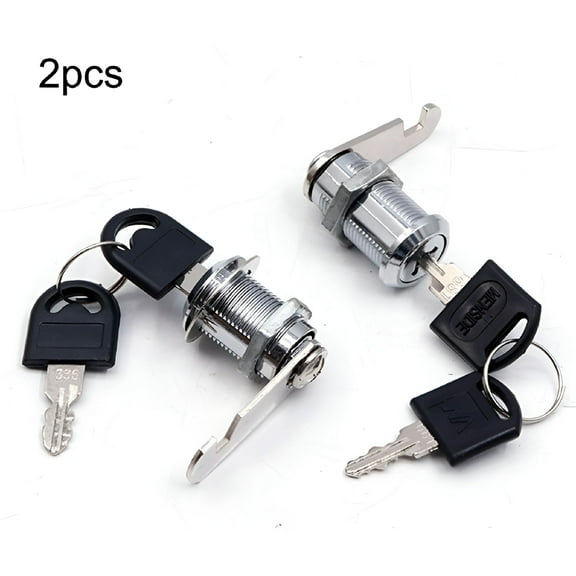 TALENO Toolbox Lock Replacement Lock Tubular Cam Lock Cabinet Locks with Keys Toolbox Locks with Keys (2 Pack)