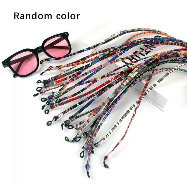 Assorted Folk-Style Eyeglass Chains For Women Non-Slip & Adjustable For Reading/Sunglasses Popular Accessory