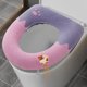 thumbnail image 2 of Yhmxh Decoración del baño Cojín para asiento de inodoro doméstico, funda de asiento de inodoro de punto, lavable para temporada de verano, cojín para asiento de inodoro en forma de O, 2 of 5