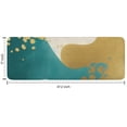 thumbnail image 7 of Teal and Gold Marble Wavy Lines Pattern Kitchen Rug Mat,Kitchen Runner Rugs Non Skid Washable,Decorative Kitchen Floor Mats for Kitchen,Sink,Laundry,17"x47.2", 7 of 7