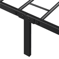 thumbnail image 6 of Yaheetech Black Metal Platform Twin Bed with X Design Headboard and Footboard, 6 of 9