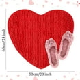 thumbnail image 2 of Alfombra roja con forma de corazón, decorativa, de San Valentín, duradera, para el baño, dormitorio, 2 of 5