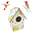 thumbnail image 4 of Pájaros Salvajes Para Exteriores, Comedero Grande Colgante Para Casa De Pájaros, Caja De Madera Para Pájaros, Instalación Sencilla, Fácil De Limpiar Sweethay HA043830-02, 4 of 6