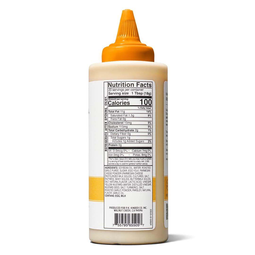 (3 pack) Kinder's Garlic Parmesan Wing Sauce and Dip, 12.7 oz