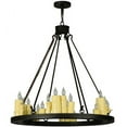 thumbnail image 3 of Meyda Tiffany 139761 Deina 24 Light 36" Wide Taper Candle Style Chandelier - Chestnut, 3 of 4