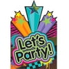 Amscan Awesome 80S Party Postcard Invitation With Seals Kit, Paper, 6 X 4, Pack Of 8 Party Supplies