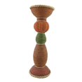 thumbnail image 1 of Candelabro de Pilar Candelabro Diseño Elegante Efecto de Cuerda de Imitación Candelabro Candelero para Mesa de Cena Fiesta Centro de Mesa de Boda 31cm Macarena Candelabro de pilar, 1 of 8