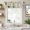 Beige, variant on Kitchenware Farmhouse Short Window Curtain Valances, Vintage Kitchen Cooking Tool Retro Beige Rod Pocket Kitchen Valances for Living Room Bedroom Bathroom Cafe 60" x 18"